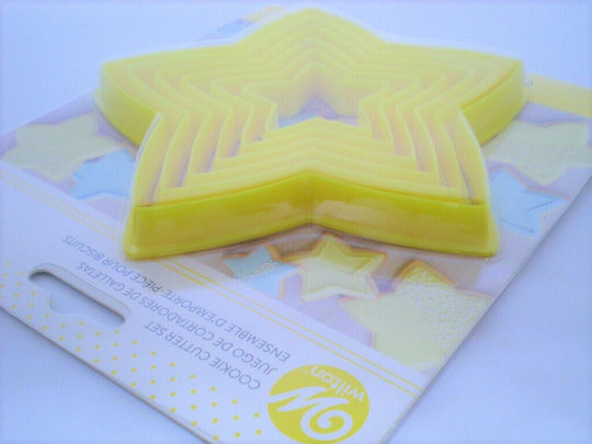 Wilton Decorațiuni pentru prăjituri Stele Plastice 6buc