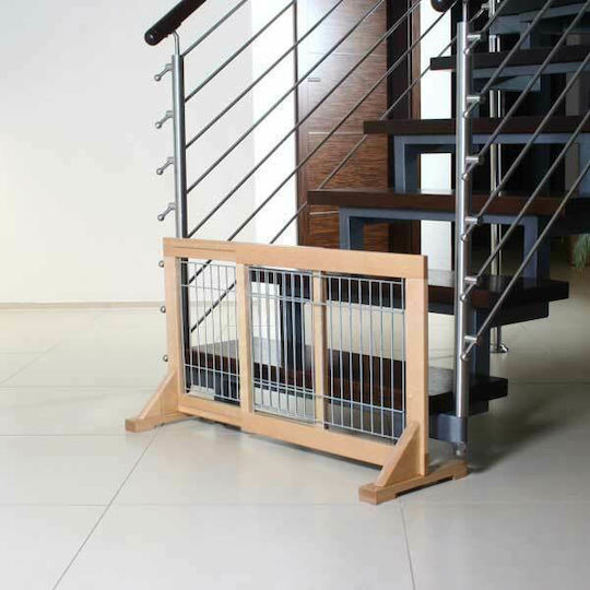 Trixie Διαχωριστικό Σκύλου Φράγμα 63-108x50x31cm σε Καφέ Χρώμα 108 x 50 x 31εκ.