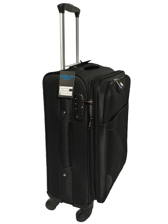 Forecast 8317 Cabin Travel Suitcase Fabric Black with 2 Wheels Height 55cm