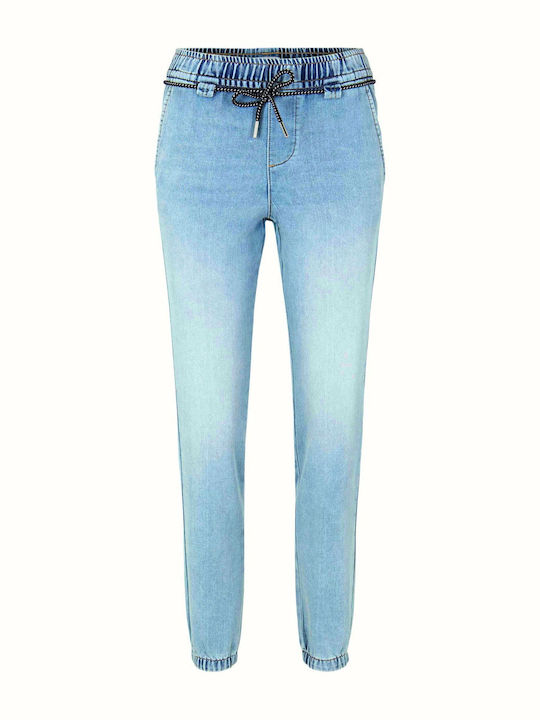 Hoch tailliert Damenjeans in Lockerer Passform