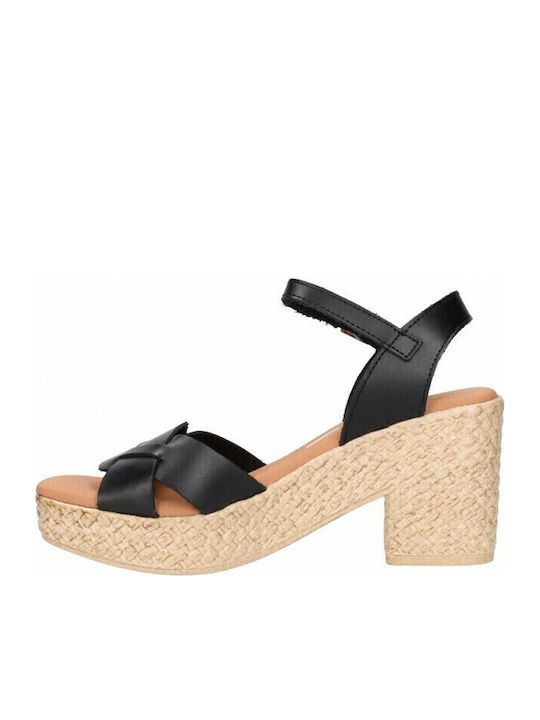 Leder Sandalen Anatomisch Schwarz