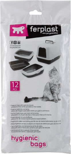Ferplast FPI 5366 Bags Cat Toilet 10pcs Cat Toilet Hygiene Bags 56x52cm 10pcs