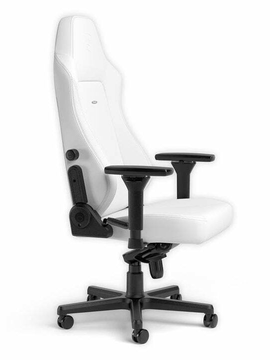 Noblechairs Hero Καρέκλα Gaming Δερματίνης με Ρυθμιζόμενα Μπράτσα White Edition