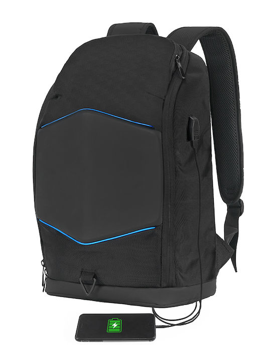 Tellur GlowPack Rucksack Für Laptop 15.6 Mit USB-Anschluss In Schwarzer Farbe