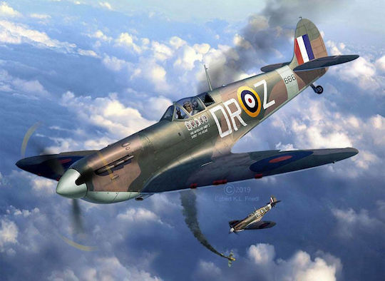 Revell Spitfire Mk.II "Aces High" Iron Maiden Modeling Figure Airplane 134 Pieces in Scale 1:32 with Glue and Paints 28.6x35.1cm.