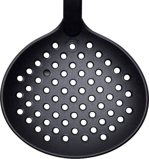 Bergner Lingură Joasă Cu Fantă Cu Găuri Din Nylon Neagră 32cm