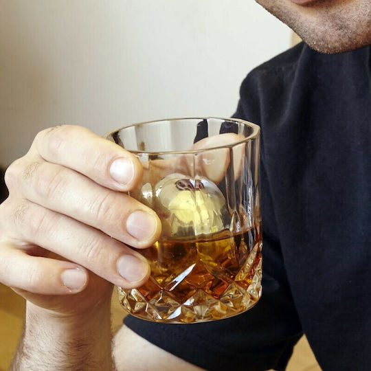 Kikkerland Whiskey Balls Διακοσμητικά Παγάκια Ανοξείδωτα με Θήκη Αποθήκευσης & Ποτήρια 2τμχ