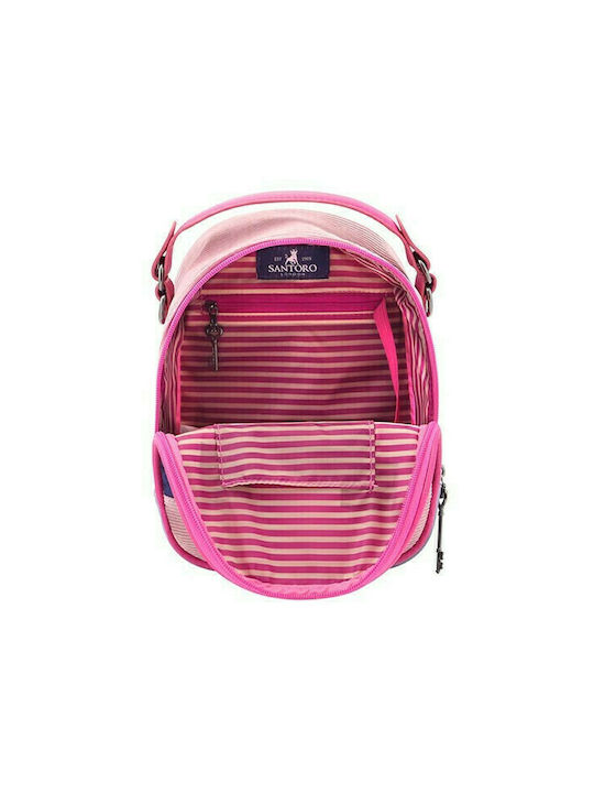 Santoro Cheshire Cat Σχολική Τσάντα Πλάτης Νηπιαγωγείου Ροζ