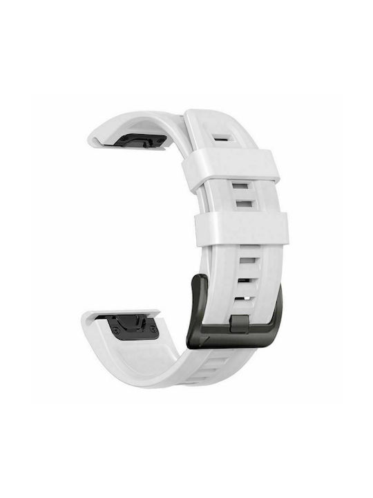 Tech-Protect Iconband Λουράκι Σιλικόνης Λευκό (Fenix 3 / 5X / 5X Plus / 6X / 6X Pro / 7X / 7X Pro / 8 (51mm))