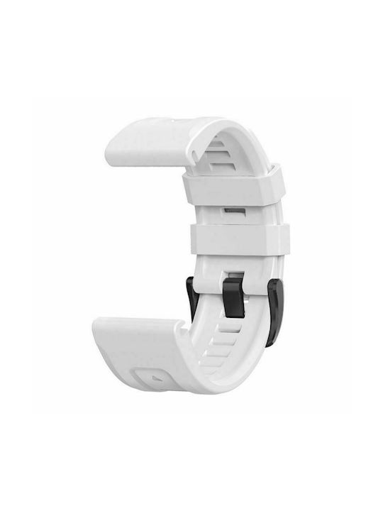Tech-Protect Iconband Λουράκι Σιλικόνης Λευκό (Fenix 3 / 5X / 5X Plus / 6X / 6X Pro / 7X / 7X Pro / 8 (51mm))