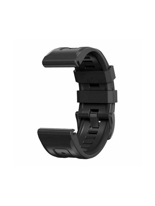 Tech-Protect Iconband 26mm Λουράκι Σιλικόνης Μαύρο (Fenix 3 / 5X / 5X Plus / 6X / 6X Pro / 7X / 7X Pro / 8 (51mm))