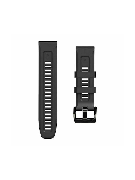 Tech-Protect Iconband 26mm Λουράκι Σιλικόνης Μαύρο (Fenix 3 / 5X / 5X Plus / 6X / 6X Pro / 7X / 7X Pro / 8 (51mm))