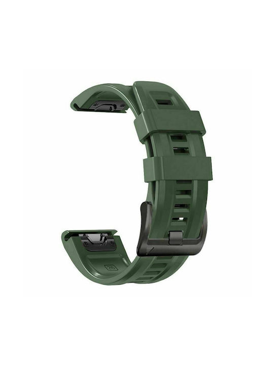 Tech-Protect Iconband Armband Silikon Army Green (Fenix 5 / 5 Plus / 6 / 6 Pro / 7 / 7 Pro / 8 (47mm))
