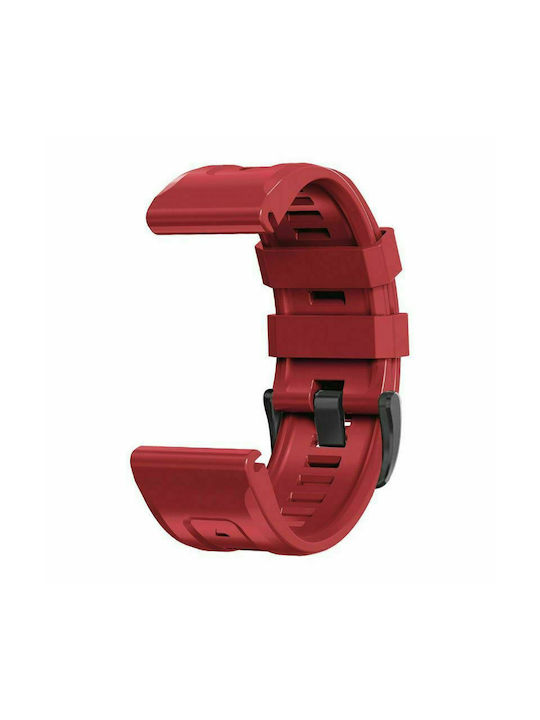 Tech-Protect Iconband Armband Silikon Rot (Fenix 5 / 5 Plus / 6 / 6 Pro / 7 / 7 Pro / 8 (47mm))
