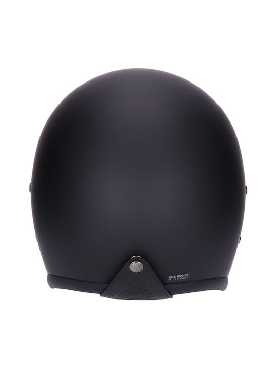 Roeg Matte Black Motorradhelm Jet ECE 22.05 950gr mit Sonnenblende