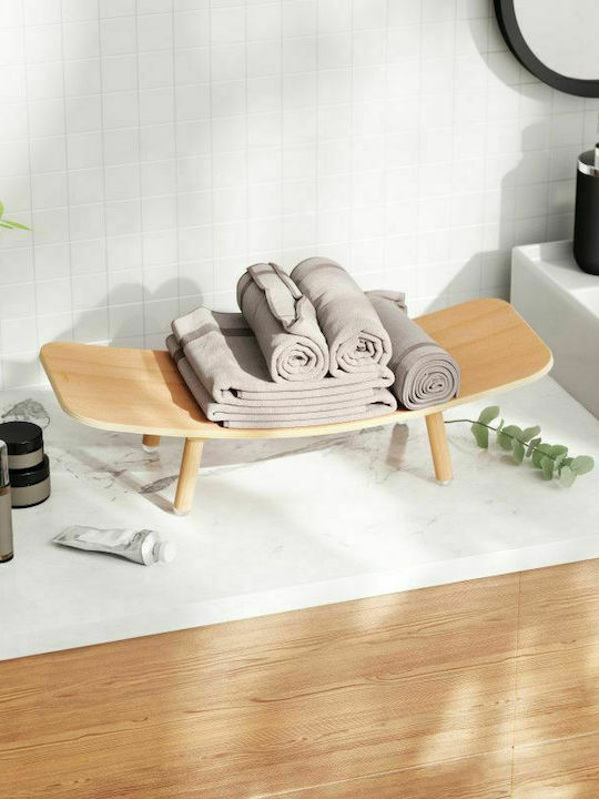 Umbra Vinola Tischplatte Flaschenhalter Hölzernes für 3 Flaschen Beige 50x20x13εκ.