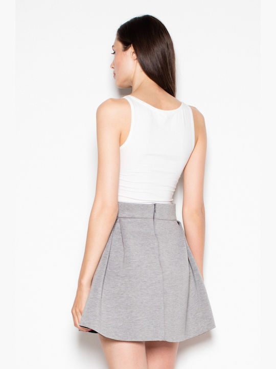 Venaton Mini Skirt Cloche in Gray color