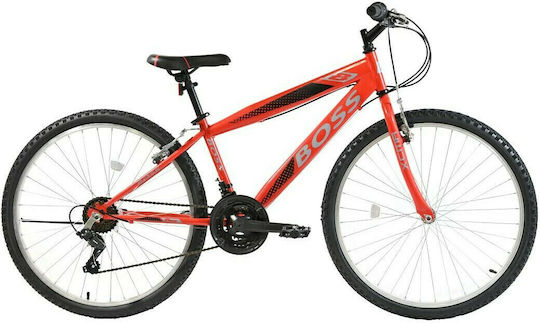 Boss Boss S 26" Shimano Κόκκινο Mountain Bike με 21 Ταχύτητες