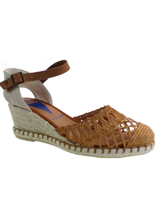 Verbenas Malena Damenplattformen im Espadrilles-Stil Tabac Braun