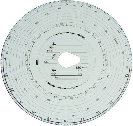 Haug Original Kombi Truck Tachograph Miscellaneous Tachograph Discs 180Km/h 100pcs