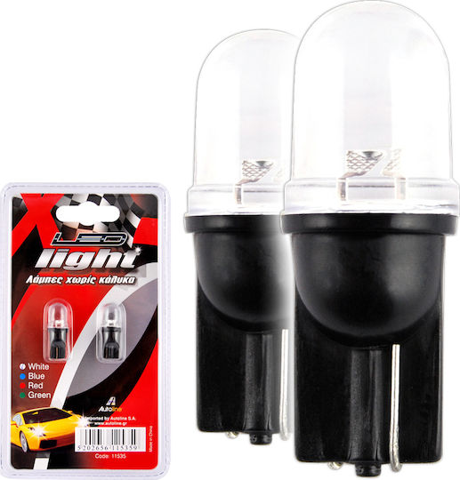 Autoline Lamps Car T10 LED Red 12V 2pcs 9990000022151