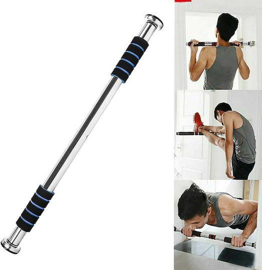 Pull-Up Bar For Door 60-100cm For User Up To 100kg Silver/Black/Blue