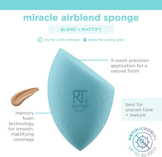 Real Techniques Makeup Sponge for Foundation Miracle Airblend