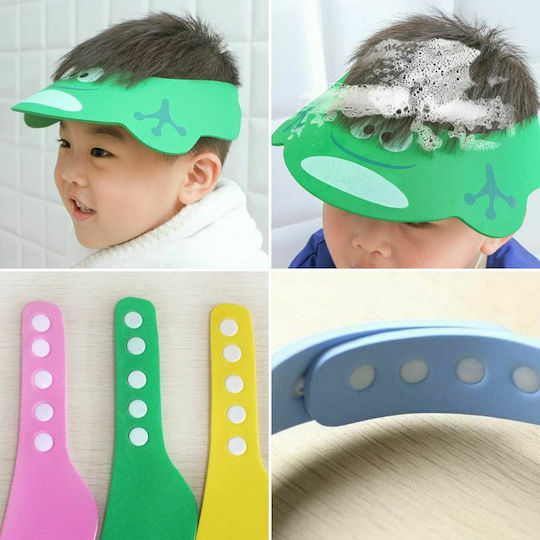 Protective Bath Hat Frog Green 1pcs