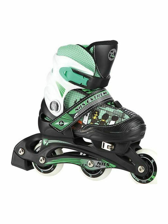 Nils NJ9128 Inline Αυξομειούμενα Rollers Πράσινα Παιδικά