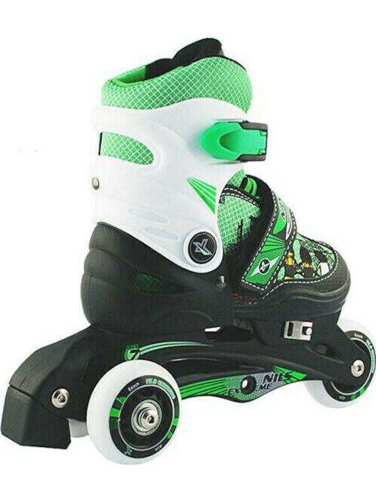 Nils NJ9128 Inline Αυξομειούμενα Rollers Πράσινα Παιδικά
