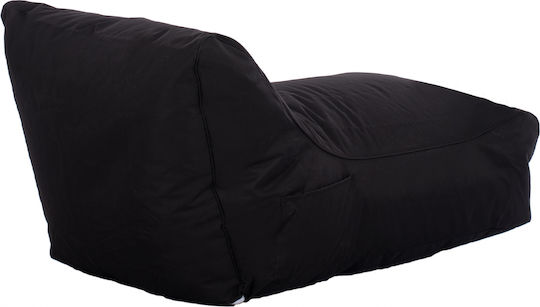 Bean Bag Sunbed Waterproof Bloom Black 106x70x61cm
