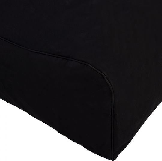 Bean Bag Sunbed Waterproof Bloom Black 106x70x61cm