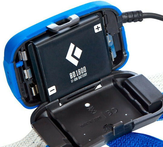 Black Diamond Rechargeable Headlamp LED IPX4 with Maximum Brightness 500lm Sprinter 500 Blue