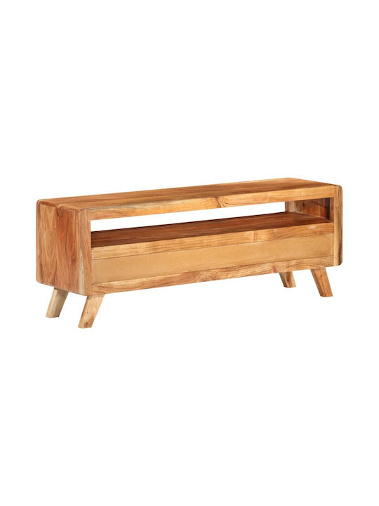 TV Stand Made of Solid Wood Natural M110xD30xH40cm