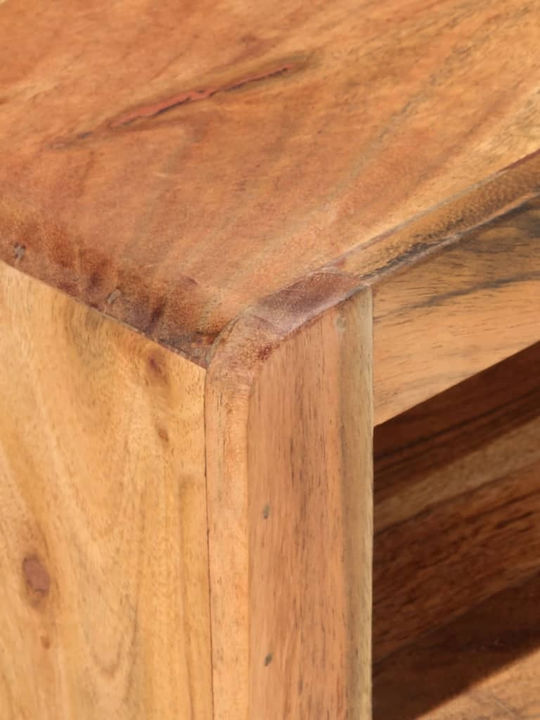 TV Stand Made of Solid Wood Natural M110xD30xH40cm