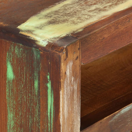 TV Stand Made of Solid Wood Multicolour L110xD30xH40cm