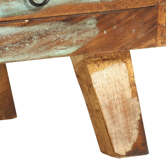 TV Stand Made of Solid Wood Multicolour L110xD30xH40cm