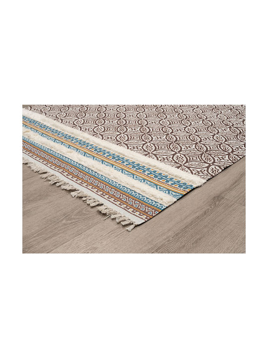 Newplan Kilim 3540 Handmade Rug Rectangular with Fringes Brown