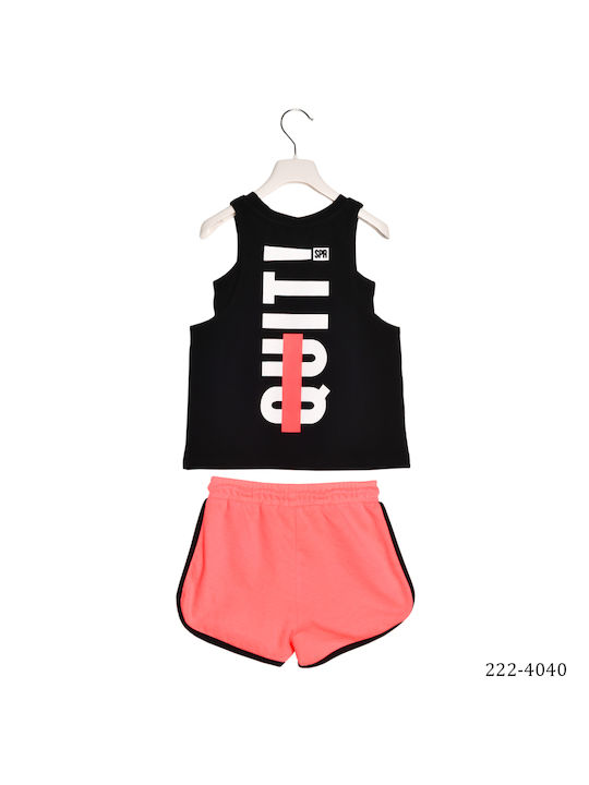 Sprint Kids Set with Shorts Summer 2pcs Black