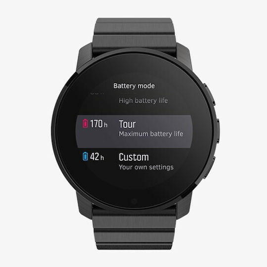Suunto 9 Peak Titanium 43mm Αδιάβροχο Smartwatch με Παλμογράφο (Full Titanium Black)
