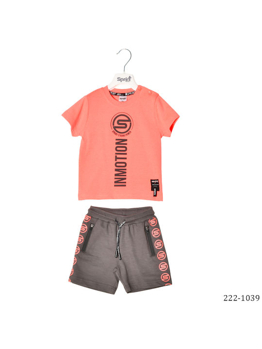 Sprint Kids' Set with Shorts Summer 2pcs Pink