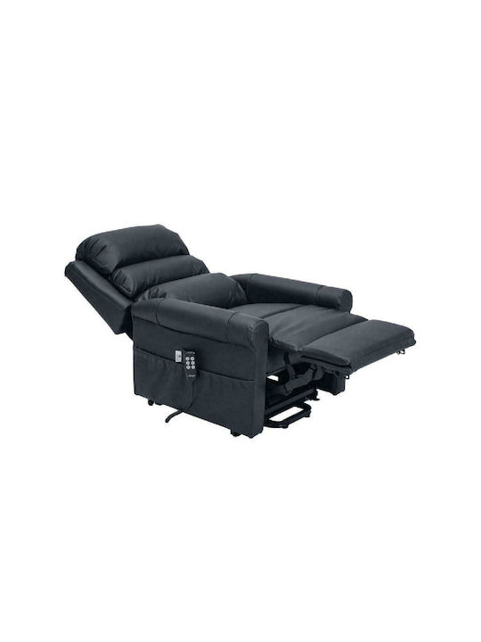 Stylea II Relax Armchair with Footstool Titane 80x51x105cm