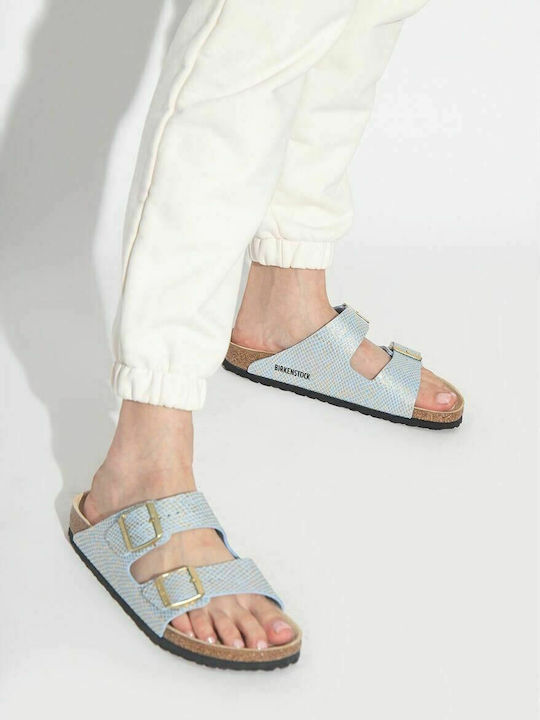 Arizona Python Damen Flache Sandalen in Hellblau Farbe
