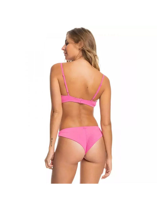 Roxy Set Bikini Τριγωνάκι Με Ενίσχυση Brazil Ροζ