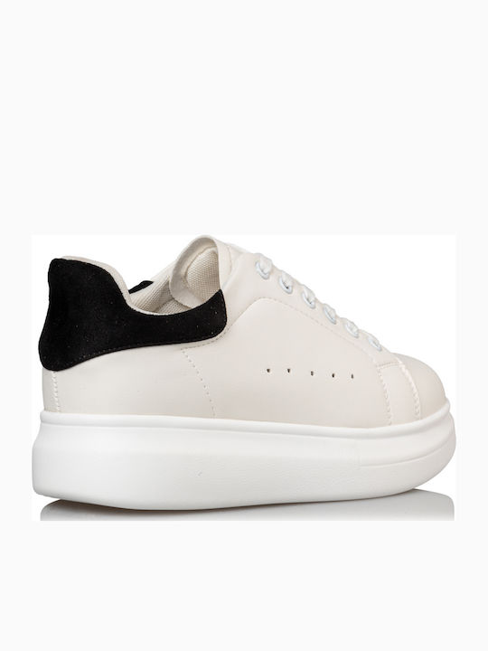 Damen Flatforms Sneakers Weiß