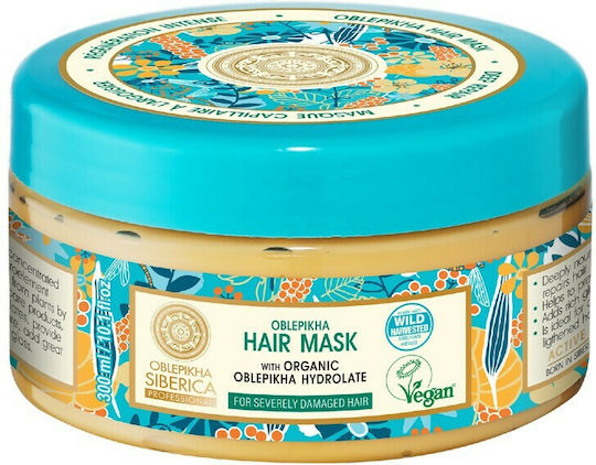 Natura Siberica Oblepikha Severely Damaged Hair Mask for Repairing with Argan Oil & Keratin 300ml