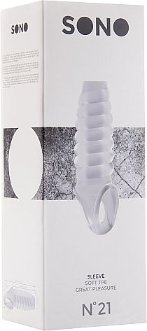 Shots Sono No.21 Dong Extension Sleeve Προέκταση Πέους Διάφανη 20.6cm