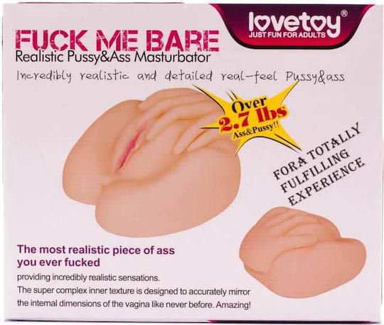 Lovetoy Fuck Me Bare Realistic Pussy&Ass Мастурбатор Задник / Вагина 1бр
