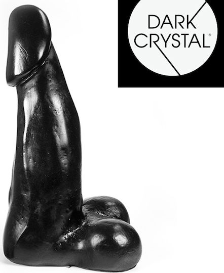 Mister B Dark Crystal Dildos Blas Dildo Ρεαλιστικό Dildo με Όρχεις Black 28cm