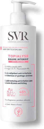 SVR Laboratoire Topialyse Balm Protect+ Nourishing Body & Face Cream for Very Dry Skin 400ml